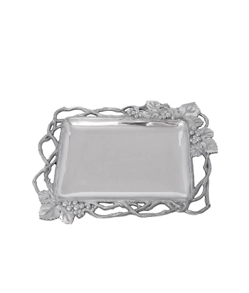 Designs Aluminum Grape Open Vine Rectangle Tray