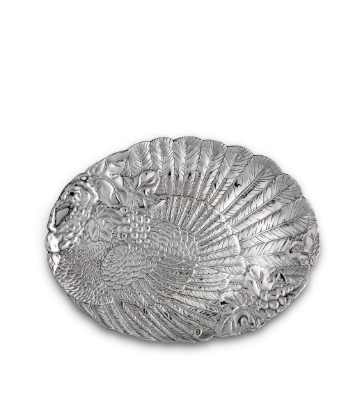 Designs Aluminum Harvest Turkey Oval Platter