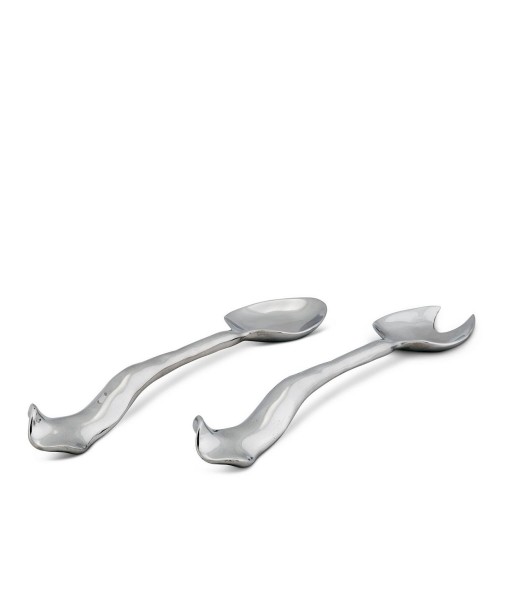 Modern Aluminum Salad Servers Carmel Collection