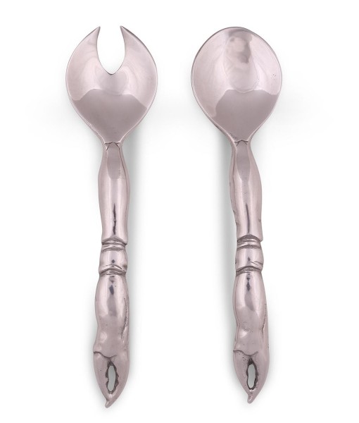 Pewter Crab Claw Salad Serving Set 10