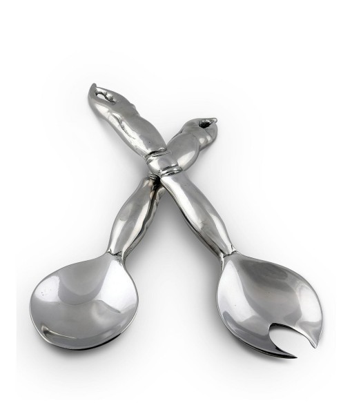 Pewter Crab Claw Salad Serving Set 10