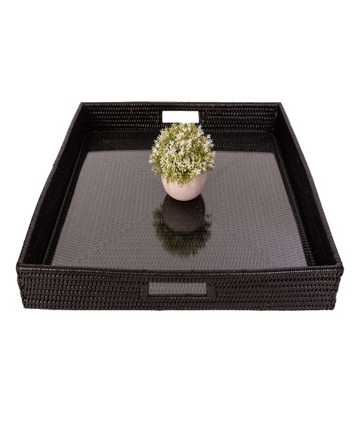 Square Serving Tray with Removable Glass Insert