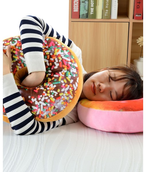 Reversible Photoreal Donut Decorative Pillows