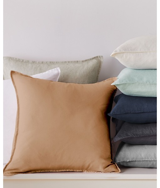 Home Washed Linen 2 Pack Solid Decorative Pillow Set  20