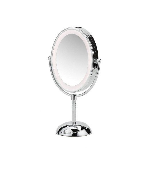 Oval LED Lifetime Lighting Double-Sided Mirror