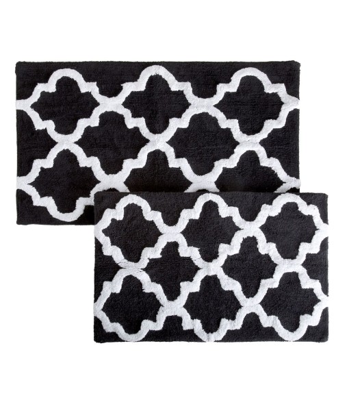 Home 2 Piece Trellis Bathroom Mat Set